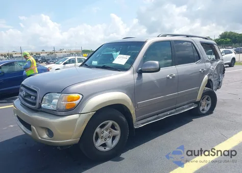2001 Toyota Sequoia Sr5 V8 z USA, uszkodzony, nr VIN 5TDZT34A41S019250